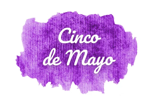 Abstract watercolor background image with a liquid splatter of aquarelle paint. Purple tones. Cinco de mayo — Stock Photo, Image