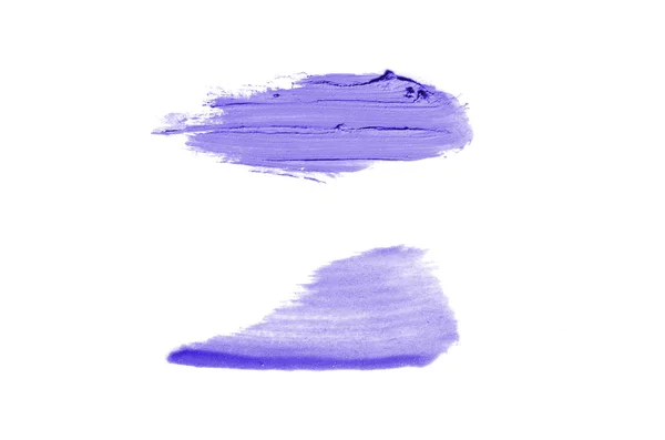 Mancha y textura de lápiz labial o pintura acrílica aislada en blanco — Foto de Stock