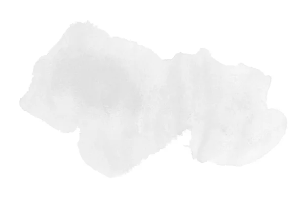 Абстрактное акварельное фоновое изображение с жидкими брызгами акварельной краски, выделенной на белом. Черно-белые тона — стоковое фото