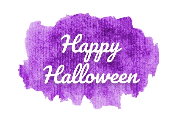 Abstraktes Aquarell-Hintergrundbild mit einem flüssigen Spritzer Aquarellfarbe. Violettöne. fröhliches Halloween — Stockfoto