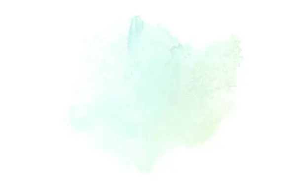 Imagen de fondo de acuarela abstracta con una salpicadura líquida de pintura acuarela, aislada en tonos pastel blancos. —  Fotos de Stock