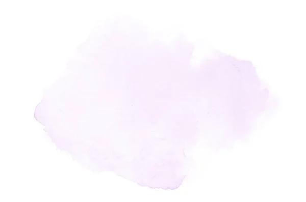 Abstract watercolor background image with a liquid splatter of aquarelle paint, isolated on white. Purple tones — Stock Photo, Image