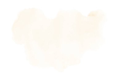 Beyaz üzerine izole edilmiş, sıvı bir kova boyası ile soyut suluboya arka plan görüntüsü. Açık turuncu tonları