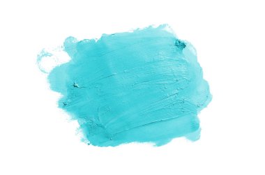 Smear ve ruj veya akrilik boya beyaz izole doku