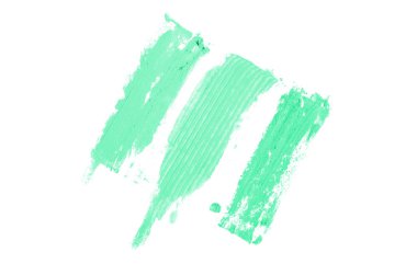 Smear ve ruj veya akrilik boya beyaz izole doku