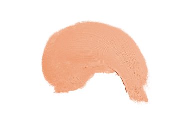 Smear ve ruj veya akrilik boya beyaz izole doku