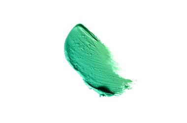 Smear ve ruj veya akrilik boya beyaz izole doku