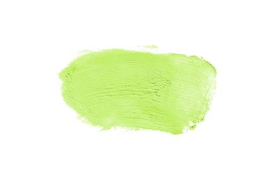 Smear ve ruj veya akrilik boya beyaz izole doku