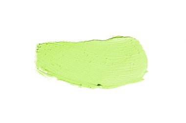 Smear ve ruj veya akrilik boya beyaz izole doku