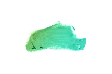 Smear ve ruj veya akrilik boya beyaz izole doku