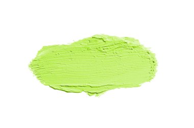 Smear ve ruj veya akrilik boya beyaz izole doku