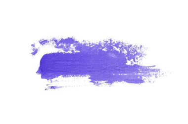 Smear ve ruj veya akrilik boya beyaz izole doku