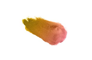 Smear ve ruj veya akrilik boya beyaz izole doku