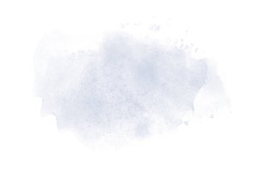 Beyaz üzerine izole edilmiş, sıvı bir kova boyası ile soyut suluboya arka plan görüntüsü. Koyu mavi tonları