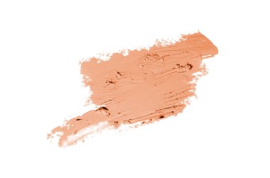 Smear ve ruj veya akrilik boya beyaz izole doku