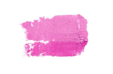 Smear ve ruj veya akrilik boya beyaz izole doku