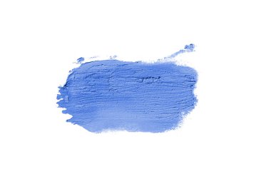 Smear ve ruj veya akrilik boya beyaz izole doku