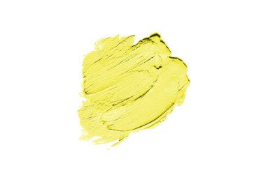 Smear ve ruj veya akrilik boya beyaz izole doku