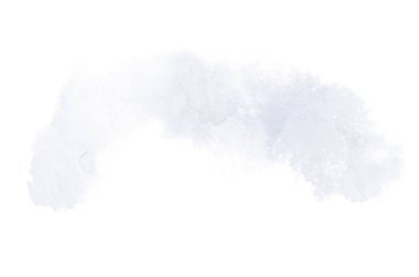 Beyaz üzerine izole edilmiş, sıvı bir kova boyası ile soyut suluboya arka plan görüntüsü. Koyu mavi tonları