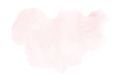 Aquarelle boya, üzerinde beyaz izole bir sıvı sıçrama ile suluboya arka plan görüntüsü. Kırmızı tonları