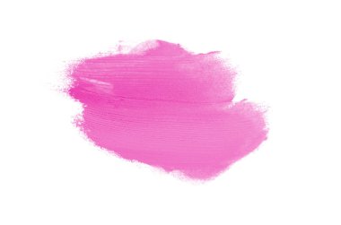 Smear ve ruj veya akrilik boya beyaz izole doku