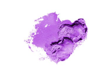 Smear ve ruj veya akrilik boya beyaz izole doku