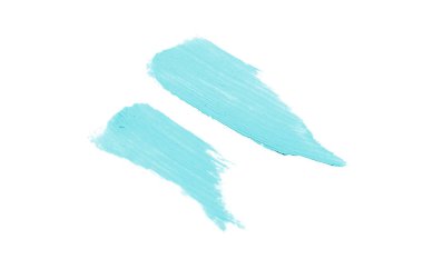 Smear ve ruj veya akrilik boya beyaz izole doku