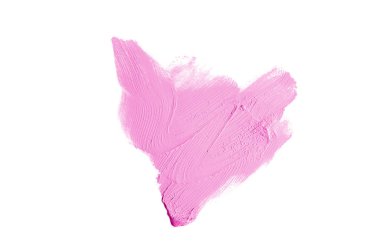 Smear ve ruj veya akrilik boya beyaz izole doku