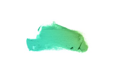 Smear ve ruj veya akrilik boya beyaz izole doku