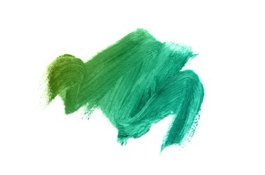 Smear ve ruj veya akrilik boya beyaz izole doku