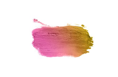 Smear ve ruj veya akrilik boya beyaz izole doku