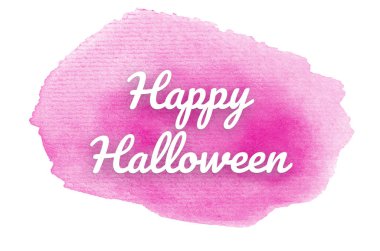 Kova boyası sıvı bir sıçrama ile soyut suluboya arka plan görüntüsü. Pembe tonları. Cadılar Bayramınız Kutlu Olsun