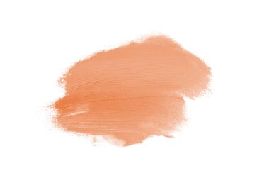 Smear ve ruj veya akrilik boya beyaz izole doku