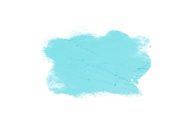 Smear ve ruj veya akrilik boya beyaz izole doku