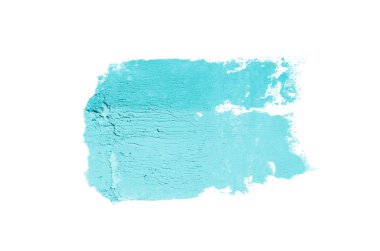 Smear ve ruj veya akrilik boya beyaz izole doku