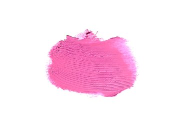 Smear ve ruj veya akrilik boya beyaz izole doku