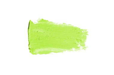 Smear ve ruj veya akrilik boya beyaz izole doku