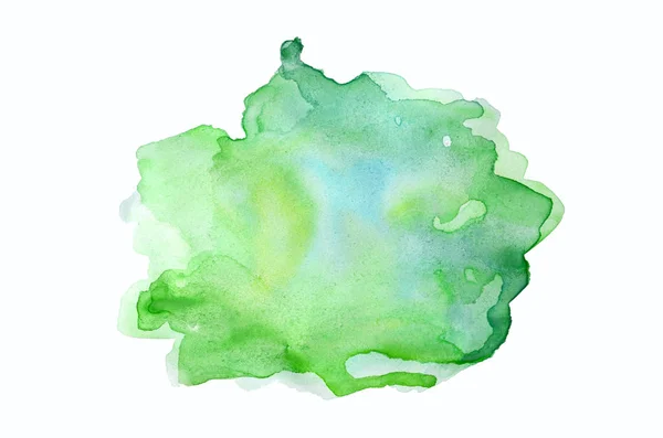 흰색에 고립 된 아쿠아렐 페인트의 액체 튀김추상 수채화 배경 이미지. 스프링 톤 — 스톡 사진