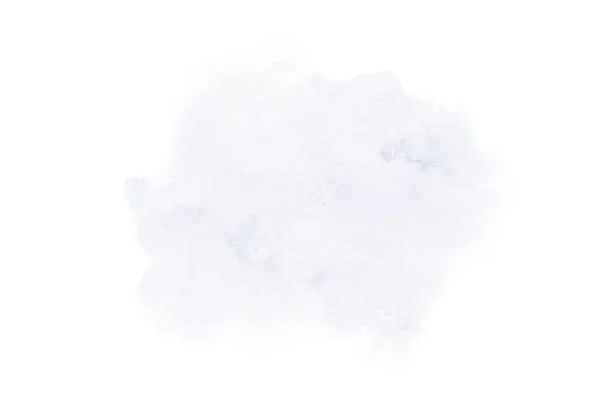 흰색에 고립 된 아쿠아렐 페인트의 액체 튀김추상 수채화 배경 이미지. 다크 블루 톤 — 스톡 사진