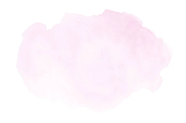 Imagem de fundo aquarela abstrata com um respingo líquido de tinta aquarelle, isolado em branco. Tons rosa — Fotografia de Stock