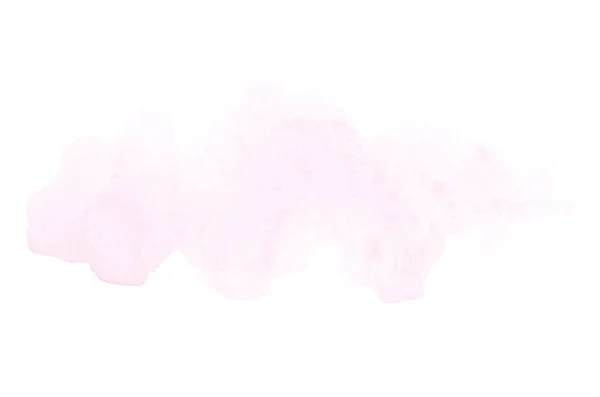 Imagem de fundo aquarela abstrata com um respingo líquido de tinta aquarelle, isolado em branco. Tons rosa — Fotografia de Stock