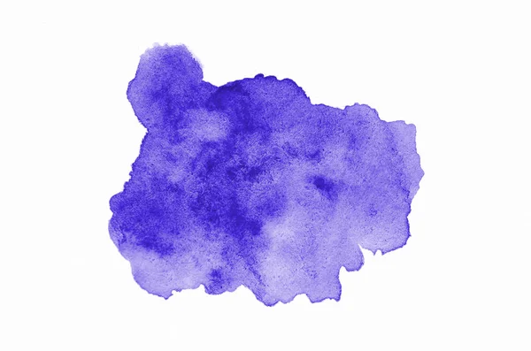 Imagen de fondo de acuarela abstracta con una salpicadura líquida de pintura acuarela, aislada en blanco. Tonos violetas —  Fotos de Stock
