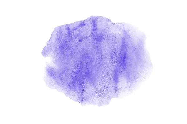 Astratto acquerello immagine di sfondo con uno schizzo liquido di vernice acquerello, isolato su bianco. Tonalità viola — Foto Stock