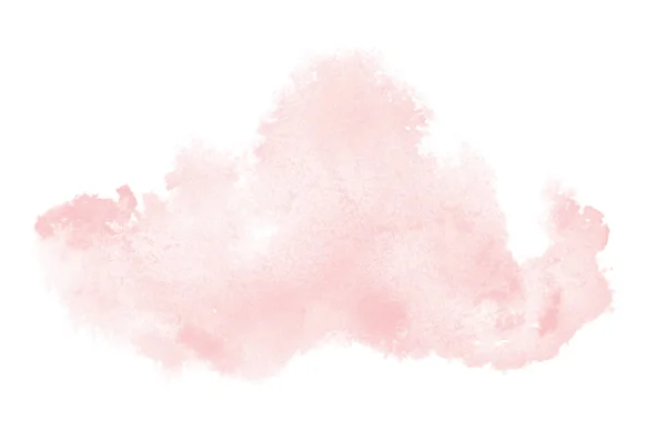 アクワレル ペンキ、白で隔離の液体スプラッタと抽象的な水彩背景イメージです。赤の色調 — ストック写真