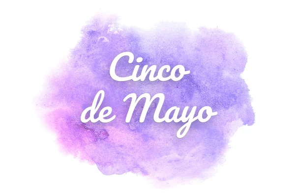 Abstrakt akvarell bakgrundsbild med en flytande splatter av akvarellfärg. Lila toner. Cinco de Mayo — Stockfoto