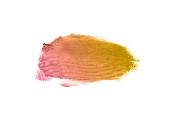 Smear Texture Lipstick Acrylic Paint Isolated White Background Stroke Lipgloss — Stock Photo, Image