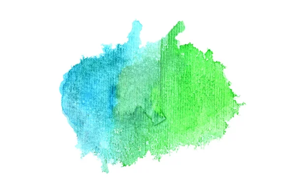 Αφηρημένη εικόνα φόντου υδατογραφίσματος με υγρή διασπορά χρώματος Aquarelle, απομονωμένη σε λευκό. Αποχρώσεις της άνοιξης — Φωτογραφία Αρχείου