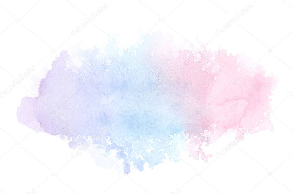 Abstract watercolor background image with a liquid splatter of a