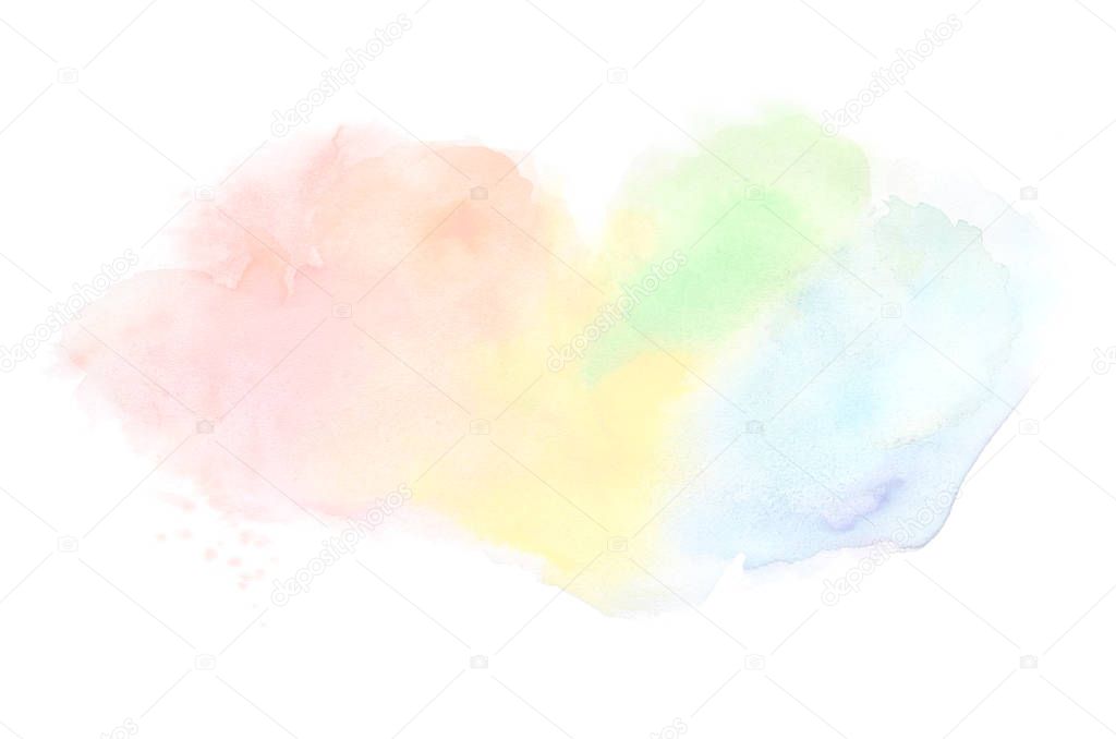 Abstract watercolor background image with a liquid splatter of a