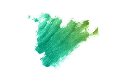 Smear ve ruj veya akrilik boya beyaz izole doku